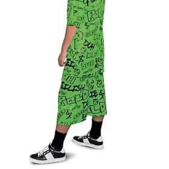 BRAND NEW youth girl billie ellish halloween costume size S 4-6 / M 8-10 L 12-14 - Picture 3 of 10